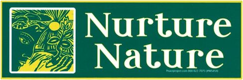 ملصق ممتص الصدمات للسيارة صغير الحجم لحماية البيئة من Nurture Nature وزجاجة مياه وخزانة الدراجة ولوحة التزلج مقاس 5.25 × 1.75 بوصة (ملصق فينيل) in Saudi Arabia