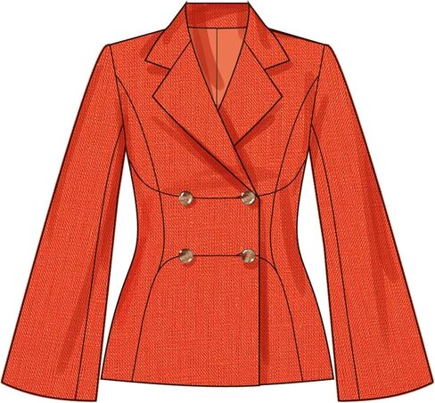 Simplicity SS3073BB Misses' and Women's Fitted Lined Jacket and Wide Leg Pants Sewing Pattern Packet, Design Code S3073, Sizes 20W-22W-24W-26W-28W in Saudi Arabia