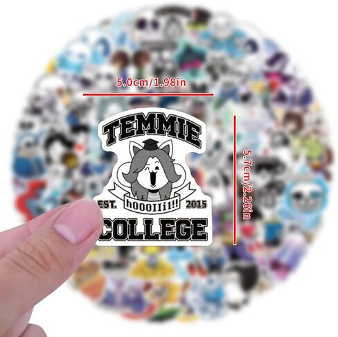 200 قطعة من ملصقات Undertale لديكور الفصول الدراسية للأطفال، زجاجة مياه، مكافآت للمعلمين، ملصق كمبيوتر محمول جمالي مقاوم للماء للمراهقات والبنات والأطفال والبالغين in Kuwait