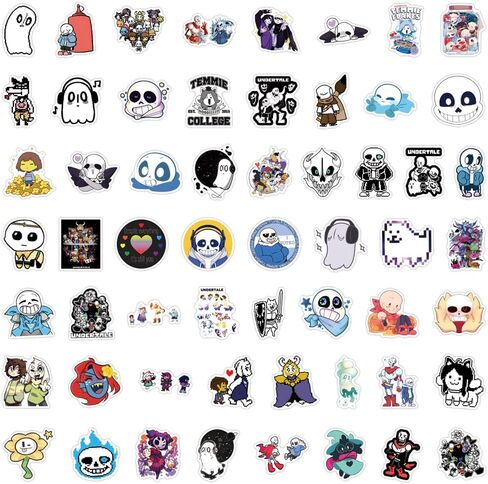 200 قطعة من ملصقات Undertale لديكور الفصول الدراسية للأطفال، زجاجة مياه، مكافآت للمعلمين، ملصق كمبيوتر محمول جمالي مقاوم للماء للمراهقات والبنات والأطفال والبالغين in Kuwait