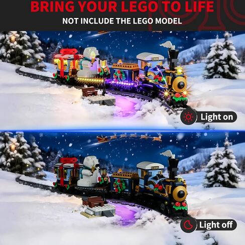 BRIKSMAX Led Lighting Kit for Santa's Sleigh - Compatible with Lego 40499 Building Blocks Model- Not Include The Lego Set in Kuwait