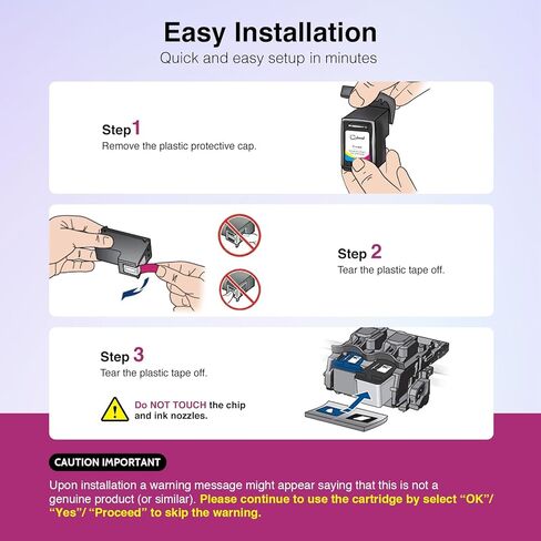 61XL Ink Cartridge for HP Envy 4500 5530 4502 5535 5534 Officejet 2620 4630 4635 Deskjet 1000 1010 1510 2510 2540 3000 Printer Remanufactured for HP Ink 61 XL Black and Color Combo Pack in Kuwait