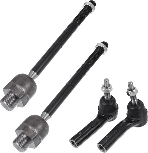 X AUTOHAUX 4pcs Front Inner Outer Tie Rod Ends Kit Suspension Steering Tie Rod End for Dodge Dakota Durango Drag Link No.EV432/ES3572/ES3573 in Saudi Arabia