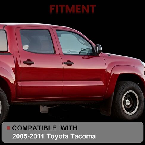 مرآة جانبية للركاب متوافقة مع 2005-2011 Toyota Tacoma 3PINS موصل المرايا الخارجية، زجاج كهربائي أسود مرايا الرؤية الجانبية اليمنى استبدال TO1321203 in Kuwait