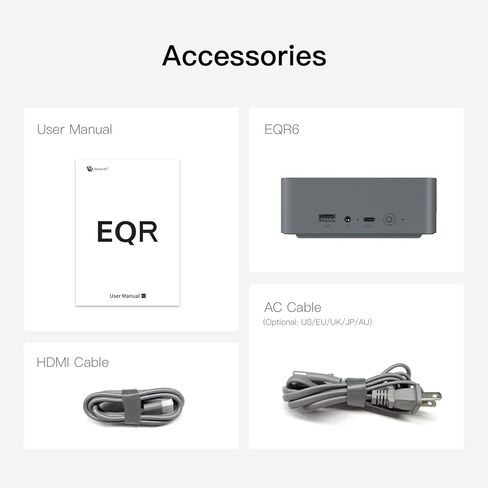 Beelink EQR6 Mini Desktop PC with AMD Ryzen 9 6900HX 8C/16T, 24GB DDR5 1TB NVMe M.2 SSD, Dual Display Output, Built in PSU, WiFi 6, 1000M RJ45, Bluetooth 5.2 W-11 Mini Computer in Kuwait