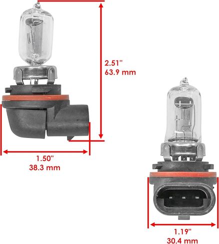 Caltric 34901-HR3-A21 Headlight Bulb Compatible with Honda TRX250 TRX420 TRX500 TRX520 Left or Right in Kuwait