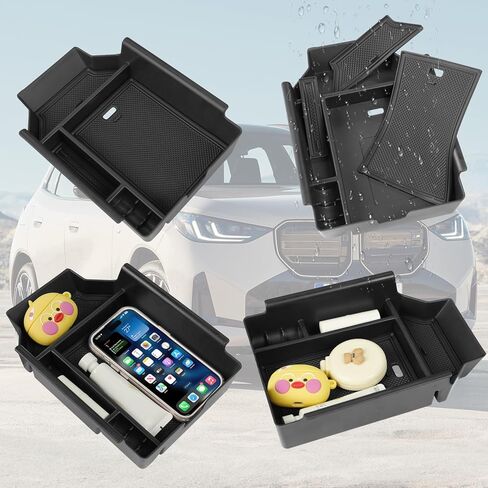 Jaronx متوافق مع منظم وحدة التحكم BMW X3 2025، وحدة تخزين وحدة التحكم المركزية المنعشة لـ X3 G45، صينية تنظيم مسند الذراع لملحقات BMW G45 2025 in Saudi Arabia