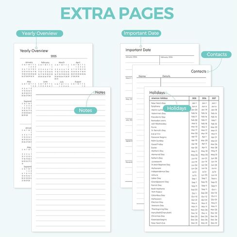 SKYDUE Pocket Calendar 2026-2027, Monthly Planner Jan 2026- Dec 2027 for Purse, 6.7" x 3.7" 2 Year Small Pocket Planner, Compact Design with Plastic Sleeve Blue in Saudi Arabia