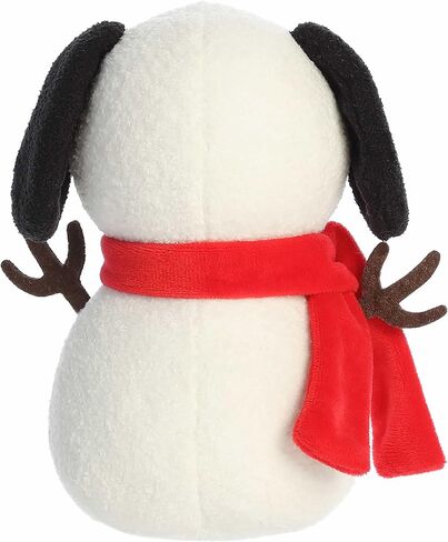 Aurora® Festive Peanuts® Snow Beagle Stuffed Animal - Officially Licensed Toys for All Snoopy Fans - Perfect for Holiday Decorations or Gifts - White 7.5 Inches in Saudi Arabia