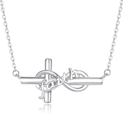 Sunflower Faith Cross Necklace 925 Sterling Silver Christian Catholic Inspirational Pendant Necklace Protection Spiritua Faithing Jewelry Gifts for Women in Kuwait