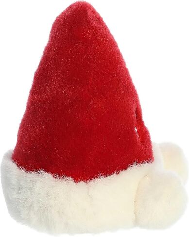 قبعة سانتا المحشوة من Aurora® Festive Palm Pals™ Topper Santa Hat™ - قطيفة ممتعة يمكن تجميعها للأطفال والكبار - مثالية لتزيين الغرف وهدايا عيد الميلاد - أحمر 5 بوصات in Saudi Arabia