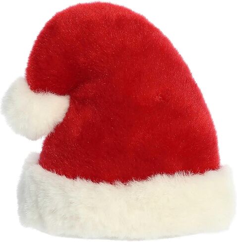 قبعة سانتا المحشوة من Aurora® Festive Palm Pals™ Topper Santa Hat™ - قطيفة ممتعة يمكن تجميعها للأطفال والكبار - مثالية لتزيين الغرف وهدايا عيد الميلاد - أحمر 5 بوصات in Saudi Arabia