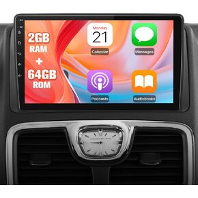 وحدة رأس ستيريو راديو السيارة لسيارة دودج جراند كارافان 2008-2020 تاون آند كانتري 2011-2016 in Kuwait