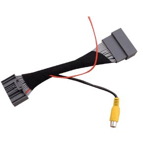 32PIN لهوندا CRV سيفيك 2012 ~ 2016 راديو السيارة ستيريو OEM عكس وقوف السيارات الرؤية الخلفية احتياطية كاميرا إدخال الفيديو RCA محول محول التوصيل in Kuwait