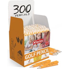 قلم رصاص XFasten Golf بدون ممحاة مجموعة 200 عبوة #2 أقلام رصاص HB للجولف كبيرة الحجم، أقلام رصاص صغيرة سداسية للأطفال، أقلام رصاص قصيرة، نصف أقلام رصاص لألعاب الأطفال المدرسية in Kuwait
