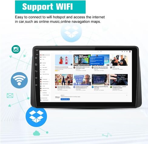 Car Radio Stereo Head Unit for Dodge Grand Caravan 2008-2020 Town & Country 2011-2016 in Kuwait