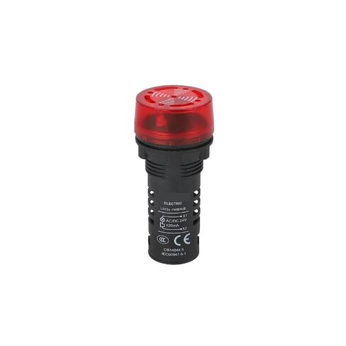 Buzzer LAY5s-FM إنذار أحمر وامض متقطع 220 فولت صوت وضوء تحذير ضوء 24 فولت in Saudi Arabia