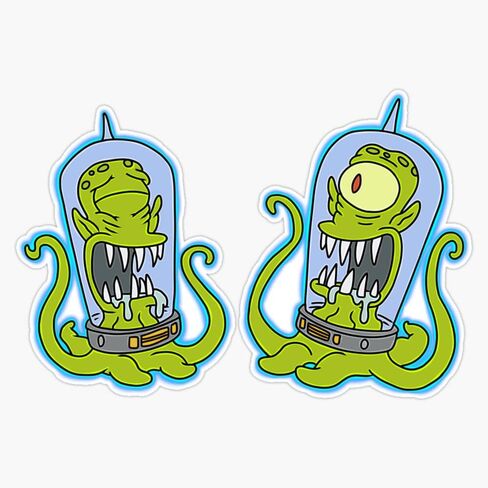 ملصق ممتص الصدمات للنافذة من الفينيل من Kang and Kodos مقاس 5 بوصات in Saudi Arabia