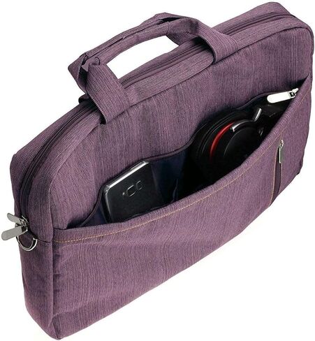 Navitech Purple Sleek Water Resistant Travel Bag - Compatible with Lenovo IdeaPad Flex 5i 14IIL05 14" Convertible Laptop in Saudi Arabia