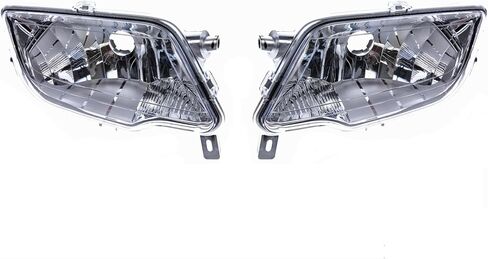 Generic طقم مصابيح أمامية OEM مكون من 2 متوافق مع Honda Recon Rancher Rubicon 33110-HR3-A20 33160-HR3-A20، كروم in Saudi Arabia