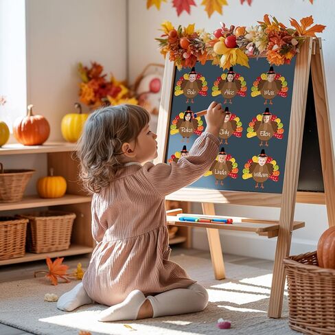 50 مجموعة من قطع الخريف لعيد الشكر لتركيا DIY وقصاصات الديك الرومي والقبعة وقطع ورق الخريف مع 150 قطعة من نقاط الصمغ للحرف اليدوية ولوحة إعلانات الفصل الدراسي وصور حفلات الحصاد، 100 قطعة in Kuwait