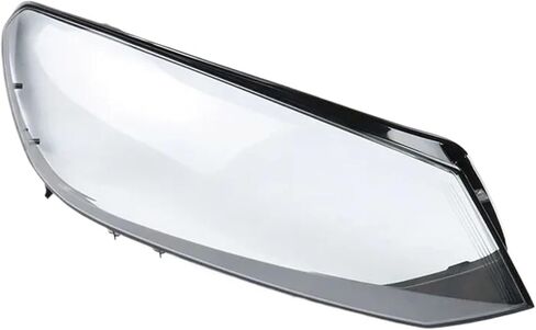 عدسة المصابيح الأمامية للسيارة متوافقة مع VW Touareg Halogen 2011-2014 زجاج أمامي شفاف يحل محل أباجورة المصابيح الأصلية (يسار) in Kuwait