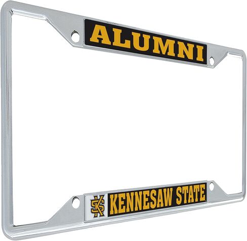 Desert Cactus Kennesaw State University Car Accessories Owls Metal License Plate Frame and Tag Holder for Front or Rear of Car (Alumni) in Saudi Arabia