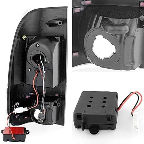 AKKON - For Black Smoke 08-16 Ford F-Series Superduty Pickup Truck LED Tail Lights Brake Lamp Replacement Pair in Saudi Arabia