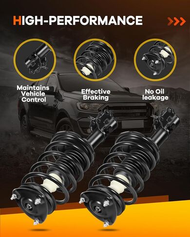 OCPTY Front Shocks Complete Struts Spring Assembly Strut Fits 2006 2007-2011 for Hyundai for Accent | 2006-2011 for Kia for Rio | 2006-2011 for Kia for Rio5 Quick Struts with 172298 172297 - Set of 2 in Saudi Arabia