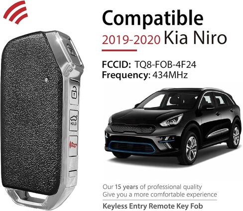 بديل لسيارة كيا نيرو 2019 2020 مفتاح فوب للتحكم عن بعد TQ8-FOB-4F24 4 أزرار 434 ميجاهرتز in Kuwait