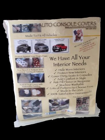 أغطية وحدة التحكم التلقائية - تناسب غطاء مسند ذراع وحدة التحكم المركزية Ford Escape 2017-2019 من قماش النيوبرين المقاوم للماء - أسود in Kuwait