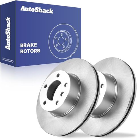 AutoShack 11.81" (299.9 mm) Rear Vented Drilled & Slotted Brake Rotors E-Coated Replacement for 2007-2015 BMW 328i 2006-2011 BMW 323i 2-PC Set ShadowGuard in Saudi Arabia