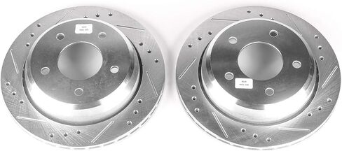 Power Stop AR8253XPR زوج الدوار المثقوب والمشقوق لسيارة شيفروليه كابريس 1994-1996، شيفروليه إمبالا 1994-1996 [نموذج محدد] in Kuwait