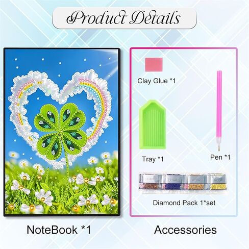 Butterfly Diamond Painting Notebook for Adults, A5 Spring Diamond Art Journal and DIY Sketchbook, Diamonds Art Kit Supplies,Gift for Beginners, Craft Lovers, Artists. (Butterfly) in Saudi Arabia