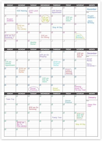 Large Dry Erase Calendar for Wall - 3 Month Vertical Wall Calendar, Blank Reusable Monthly Quarterly Planner Undated, 27.8"x41" Whiteboard Calendar, Office, Classroom in Saudi Arabia