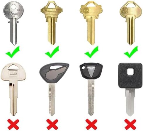16 Pack Coloured Plastic Key Cap Labels and Identifier Covers for Standard Flat House Keys, 2 Styles in Saudi Arabia