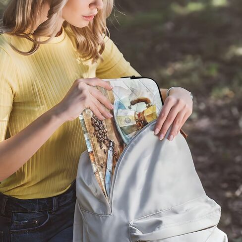 هيكل عظمي جمجمة (10) حافظة كمبيوتر محمول مقاس 15.6 بوصة، حقيبة كمبيوتر محمول واقية وحقيبة كمبيوتر محمول وحقيبة كمبيوتر محمولة للعمل أثناء السفر in Kuwait