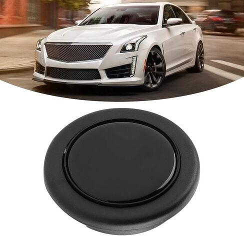 Universal Modified Car Steering Wheel Horn Button High Durability Easy Install Exquisite Workmanship Metal Plastic Black 1.7oz Shown in Saudi Arabia