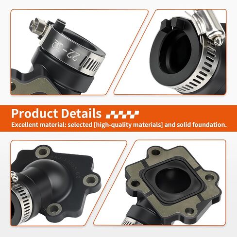 For Polaris Predator Sportsman Scrambler 50 90 Carburetor Intake Manifold Boot w/Reed Valve 2001-2006 0450065 in Saudi Arabia