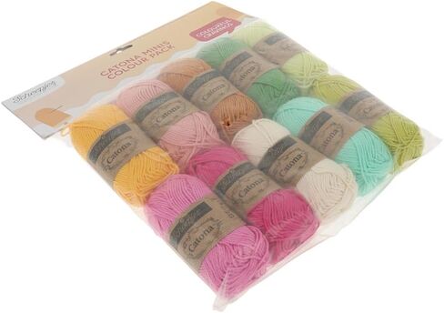 Scheepjes Catona Colour Pack 10x25g - Creamsicle Multi-Color Yarn Set in Saudi Arabia