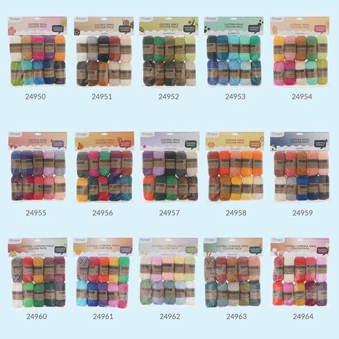 Scheepjes Catona Colour Pack 10x25g - Creamsicle Multi-Color Yarn Set in Saudi Arabia