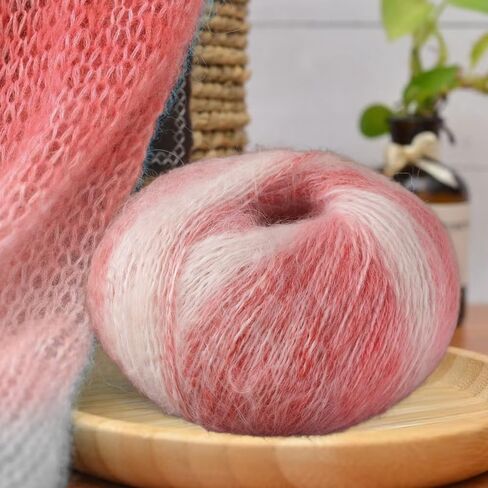 Ball of Yarn Knitting & Crocheting - Hand Dyed Yarns,for Blankets, Scarves, Shawls and Garments,Pink in Saudi Arabia