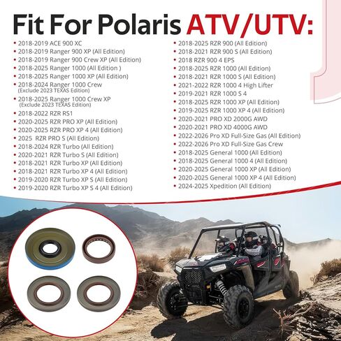 JAVIK Crankshaft Seal Triple Lip For Polaris Ranger RZR Pro XD Turbo General 900 1000 Crew XP 2018-2026 O.E.M# 3610284 3235052 in Saudi Arabia