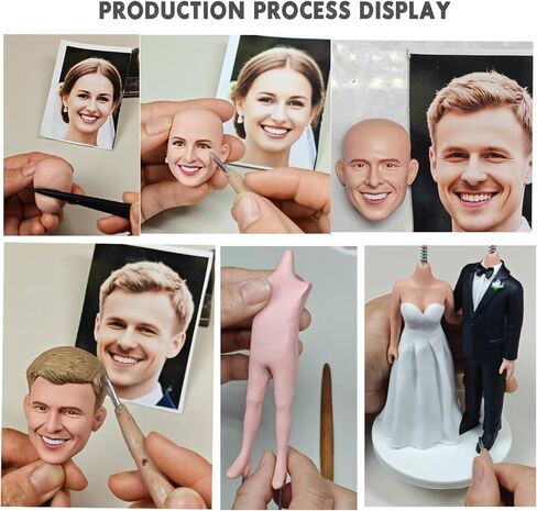 Custom Bobblehead Figures Personal Statue for Couple&Friends from Photo, Personalized Couple Bobble Head Figurines Doll for Customized Gift in Saudi Arabia