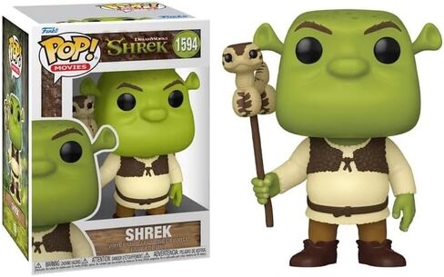 Funko Pop Shrek + Protector: DreamWorks 30th Anniversary Pop! شخصية فينيل للأفلام (مجموعة هدايا مجمعة مع علبة تجميع واقي صندوق العلامة التجارية ToyBop) (شريك مع بالون ثعبان) in Saudi Arabia