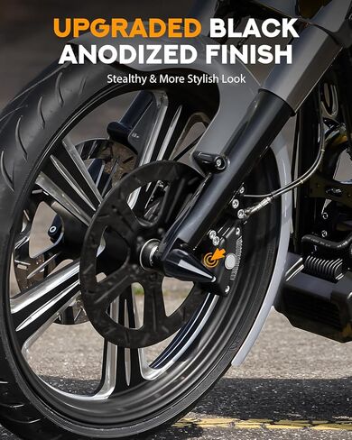 PBYMT Black Front Axle Nut Covers Caps Compatible for Harley Softail Sportster Touring Road King Street Glide 2002-2024 in Kuwait