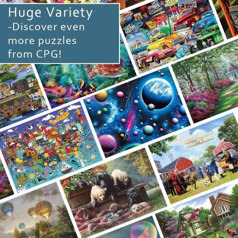 Crown Point Graphics Nativity Scene 500 Piece Jigsaw Puzzle, Artist Marcello Corti, Soft Touch Design, Christmas Religious Puzzles with Baby Jesus in Saudi Arabia