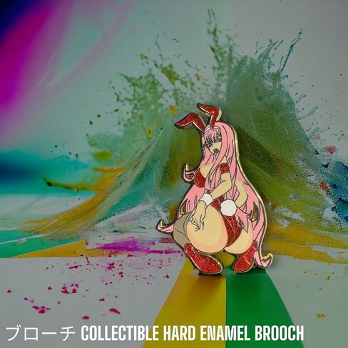 Zerotwo Pin enamel darking in the front Pin zerotwo figure pin zerotwo enamel pin anime girl enamel pin in Kuwait