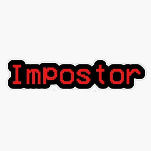 Impostor Among Us Sticker Bumper Sticker Vinyl Decal 5" in Saudi Arabia