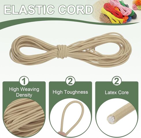 Shock Cord, Elastic Cord Marine Grade Bungee Rope Stretch String - Fitting for (DIY Projects - Sewing - Tie Downs - Tent Pole - Kayak Strap) 1/8 Inch x 33 ft & Hot Pink in Kuwait